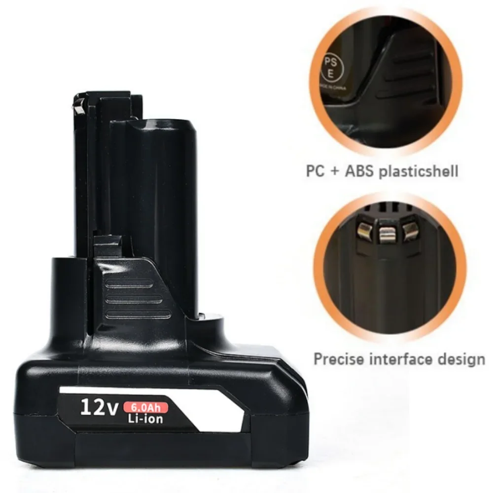 Фото 12 В для Bosch 6,0 Ач литий-ионный аккумулятор BAT420 Ersatz для Bosch BAT411 BAT412 BAT413 BAT414 Аккумулятор для беспроводного электроинструмента №4
