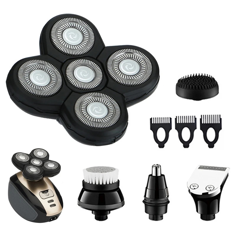 Head Nose Trimmer Sideburns Knife Facial Cleansing Sponge Brush Independently Cutter Floating Head