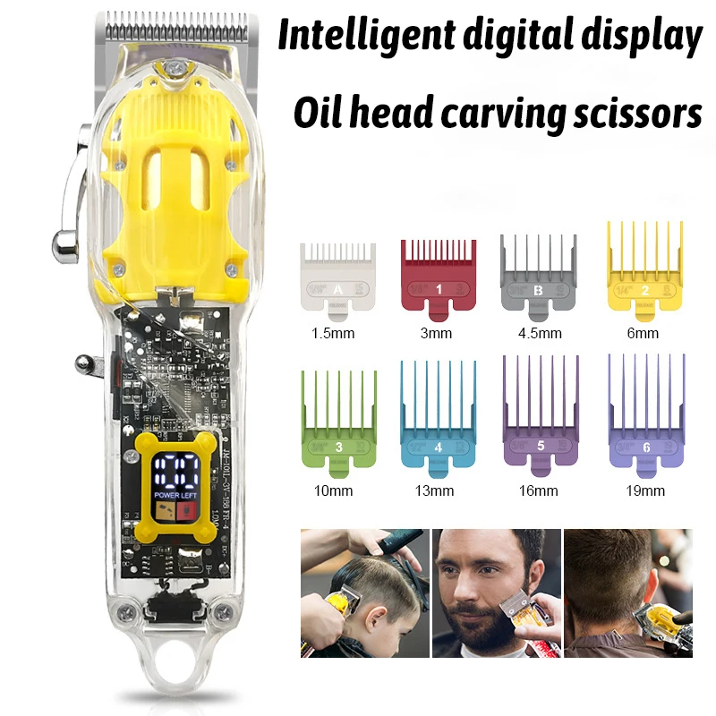 

USB Rechargeable Cordless Men's Beard Trimmer Barber Professional Hair Clipper Trimmer Home Rechargeable Hair Clipper