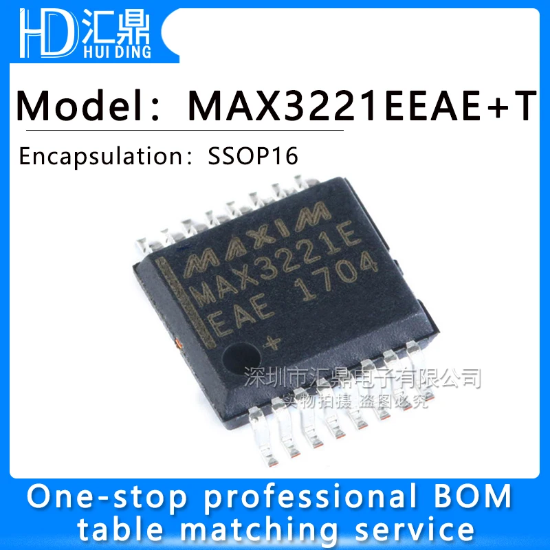 

10 шт./лот MAX3221EEAE + T SSOP-16 RS232 оригинальный чип приемопередатчика