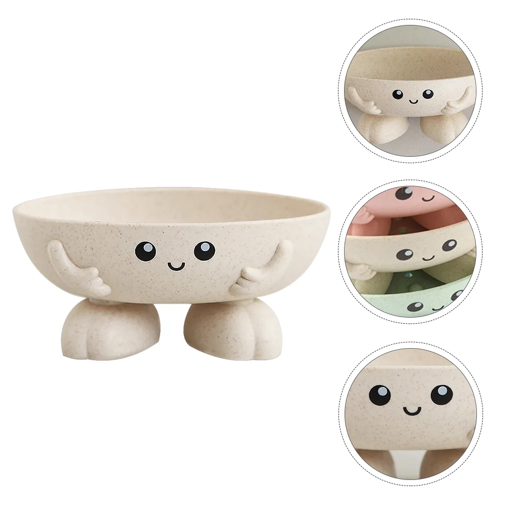 

Plastic Serving Tray Straw Cartoon Soap Box Storage Rack Household Holder Draining Dish Pp Child