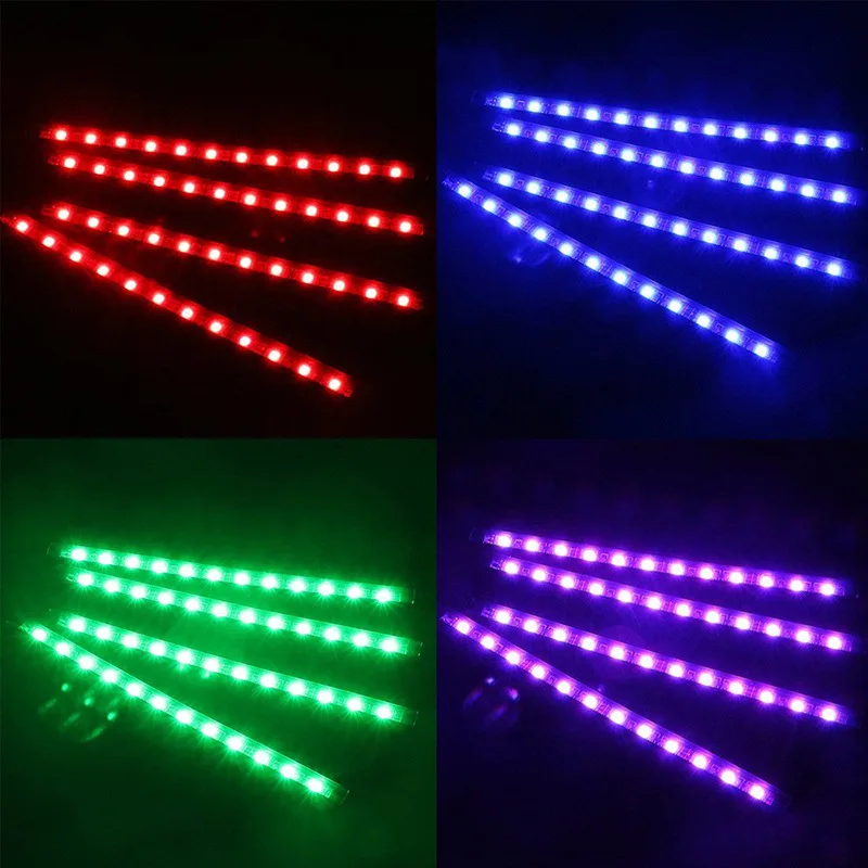 Светодиодная лента RGB для салона автомобиля декоративная лампа ног с