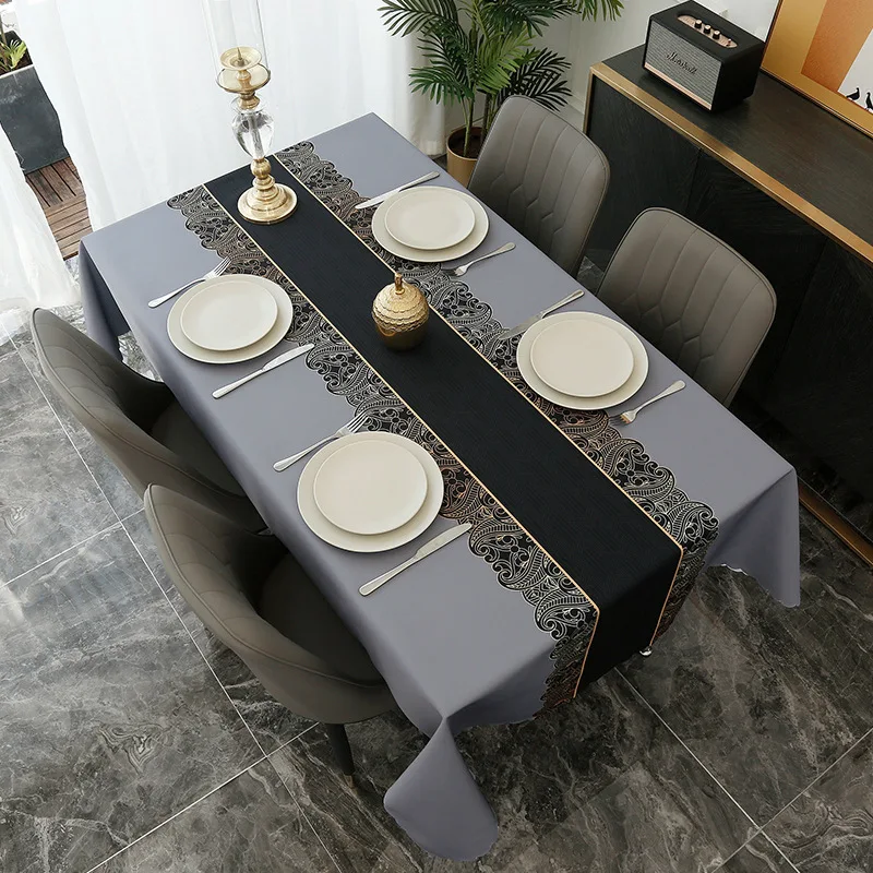 

Party Dining For Nordic Tablecloths Simplicity Tables Waterproof Printing Decoration Table Rectangular Cover Manteles