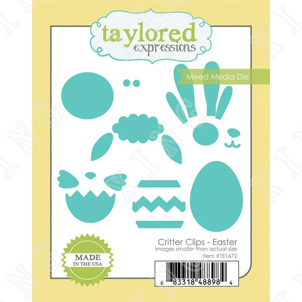 

New Critter Clips - Easter Metal Cutting Dies for Diy Scrapbooking Crafts Stencil Maker Photo Album Template Handmade Decoration