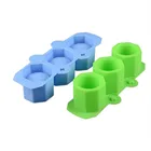 Силиконовые формы для горшков, искусства, многоугольные формы для чашек, сделай сам, горшок для суккулентов, гипсовая глина, 3 отверстия, форма для бетона