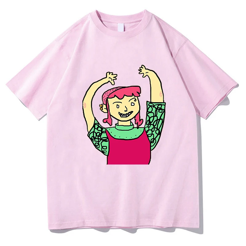 

Футболка Nimona с мультяшным принтом, 100% хлопок, свободные футболки с графическим рисунком, унисекс, Harajuku, высокое качество, уличная одежда, топы, хип-хоп, с коротким рукавом