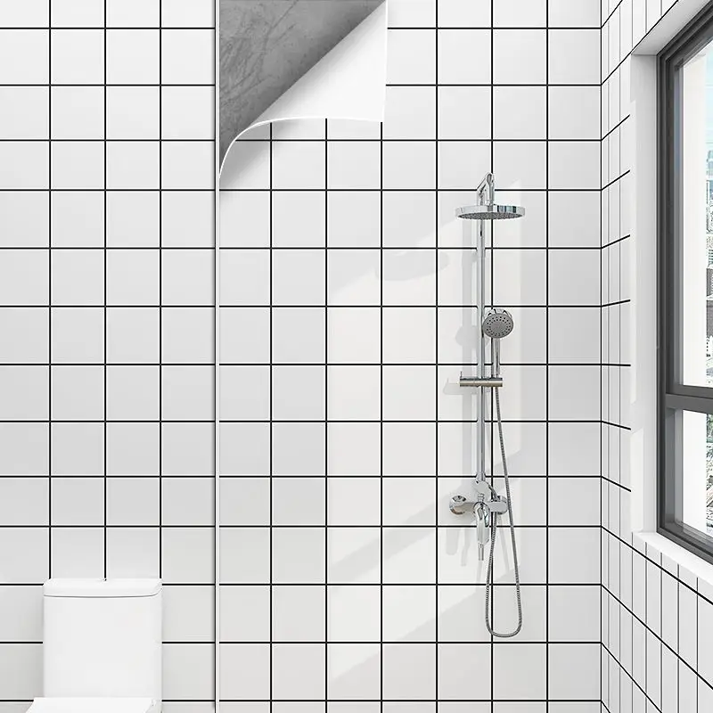 

Wallpaper for Walls In Rolls Formaldehyde-free Bathroom Waterproof Sticker Waterproof Marble Pattern Self-adhesive Wallpaper