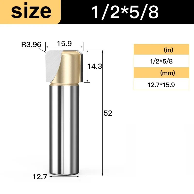 

Tideway 1 шт. профессиональный класс двойной дуговой фрезерный станок с круглым дном деревообрабатывающий долбежный инструмент обрезка гравировальный бит инструмент с ЧПУ