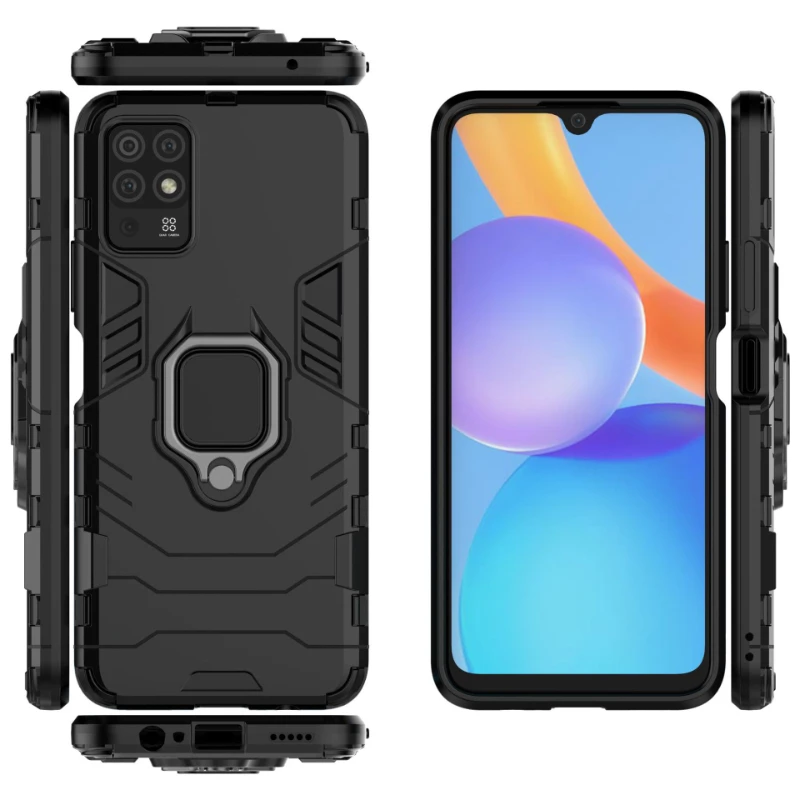 Противоударный чехол-накладка с металлическим кольцом для Huawei Honor Play5T Play 5T Youth