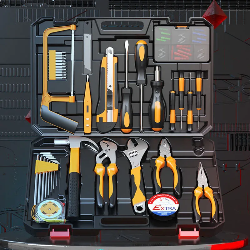 Household Hardware Tool Set Shockproof Plastic Multifunctional Carpenter Special Car Repair Combination Portable Toolbox Case