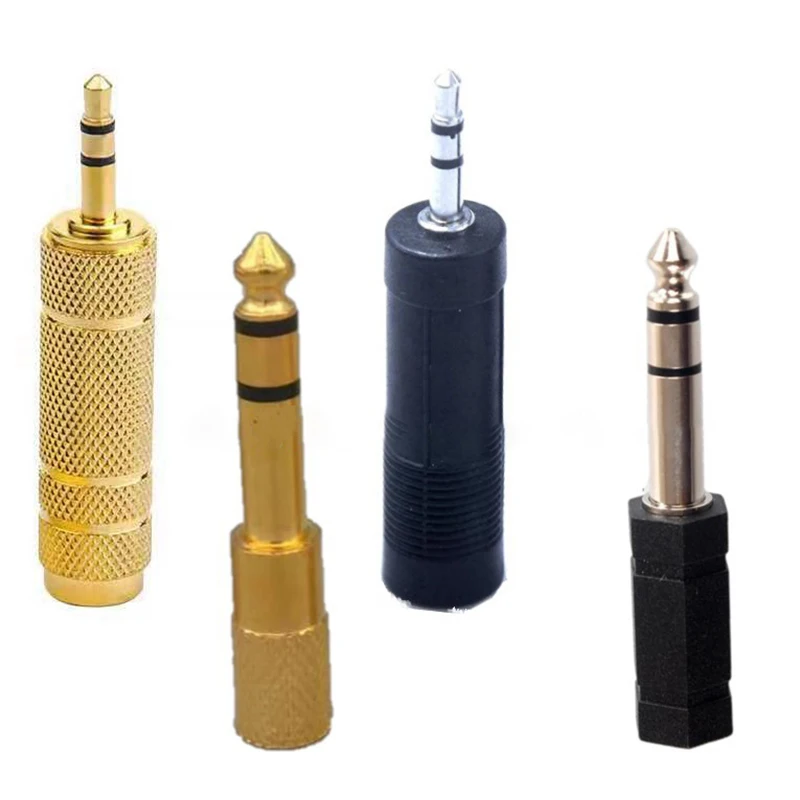 

6.5mm Male Plug to 3.5mm Female Connector Headphone Amplifier Audio Adapter Microphone Converter