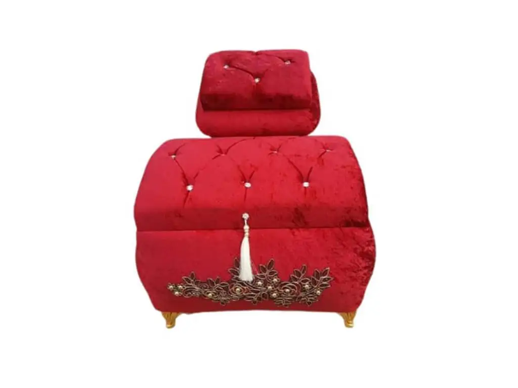 Fiona роскошный кубический цирконий кисточки 2'li Dower грудь красный| |