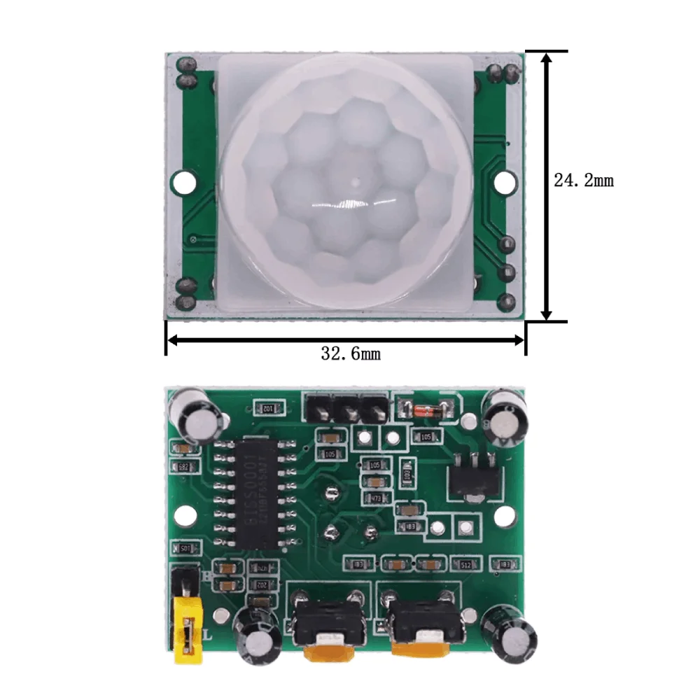 HC-SR501 HC-SR505 AM312 Регулировка ИК-пироэлектрического инфракрасного мини-PIR-модуля