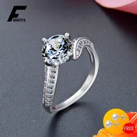 luxury ring for women 925 sterling silver jewelry with aaa zircon gemstone finger rings wedding party gift accessories wholesale