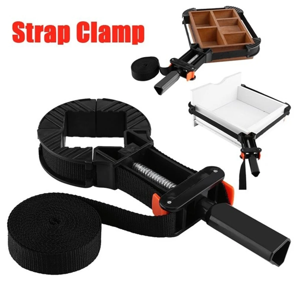Multifunction Binding Clip Adjustable Rapid Corner Clamp Strap Band 4 Jaws Corner Clamps for Woodworking Photo Frame Tools
