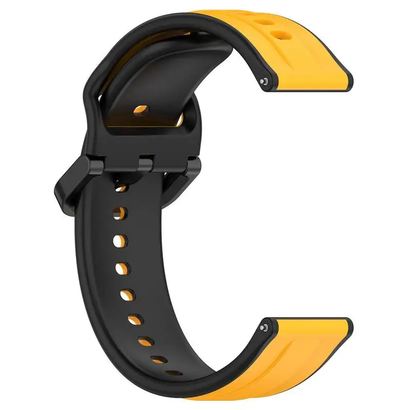 

20mm Two-tone Strap Wrist Band Strap Replacement Silicone Watchband Smart Watch Bracelet Sport Replacement Silicone Strap