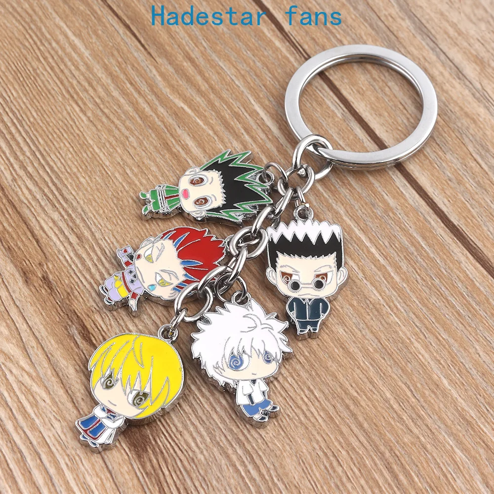 

10 шт./лот Hunter X Hunter Аниме металлический брелок милый мультяшный кулон фигурка брелок игрушки подарки