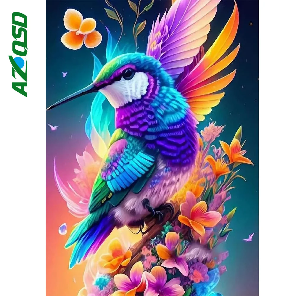 AZQSD Новое Поступление DIY Kit - Полная Наклейка Алмазная Картина Набор Для Вышивки