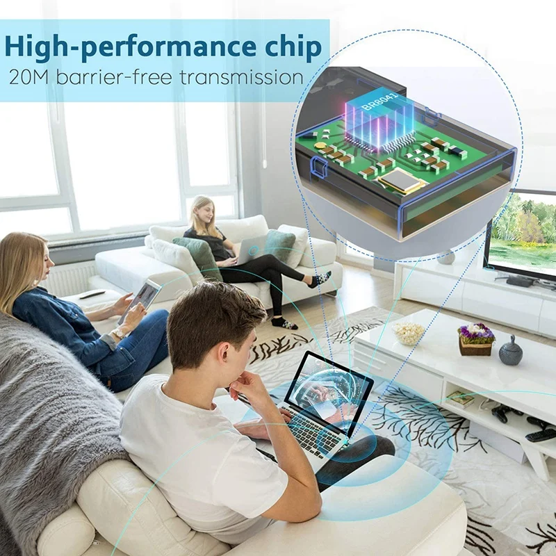 

USB Bluetooth 5.0 Adapter For PC Win10/8.1/8/7/Bluetooth Dongle Receiver/Transmitter For Support To Connect Headset