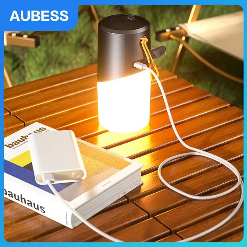 

Waterproof Music Player Plastic Surround Sound Subwoofer Lightweight Wireless Loudspeaker Atmosphere Light Creative Gift 800mah