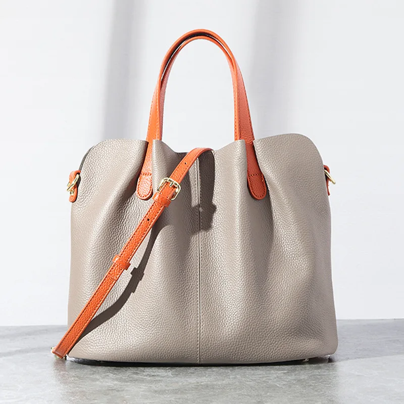 Women's Bag for Women Fashion Luxury Designer Handbags for Women Soft Cowhide Leather Casual Tote High-capacity Shoulder Bag New