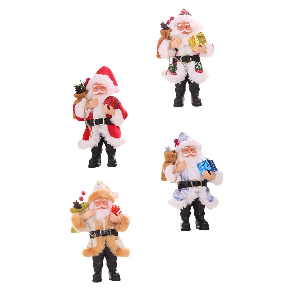 

Santa Figurines Claus Ornament Out Door Decor Resin Christmas Adornment