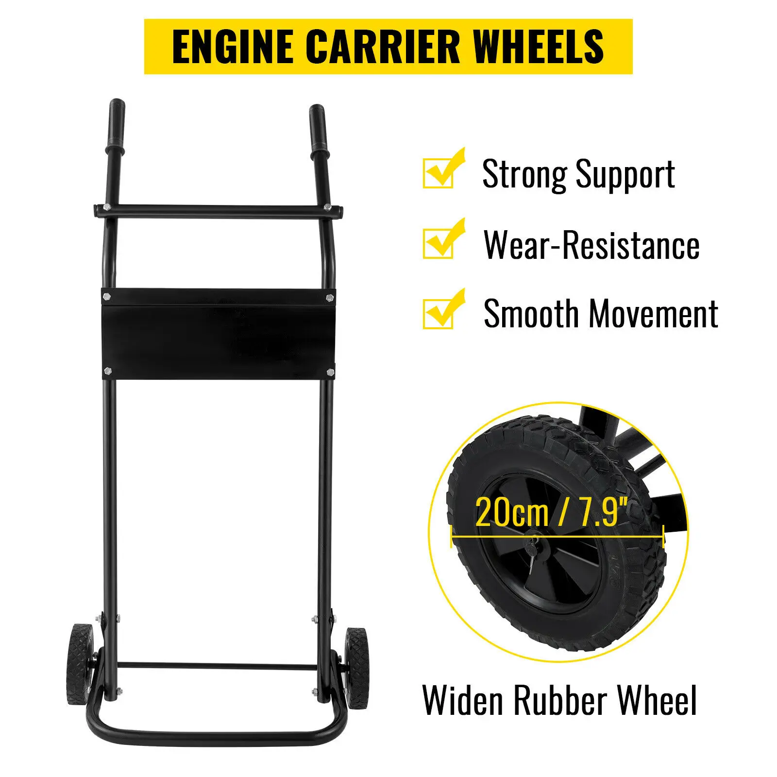 

Boat Motor Stand, 130 LBS Outboard Motor Carrier, 60 KG Outboard Engine Stand