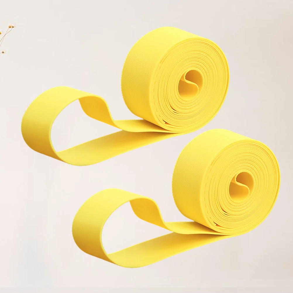 

4 26x20 Tires Cushion Liners Puncture Proof Rim Protector Rim Tape Tires Protector Inner for MTB Road Bike (Yellow)
