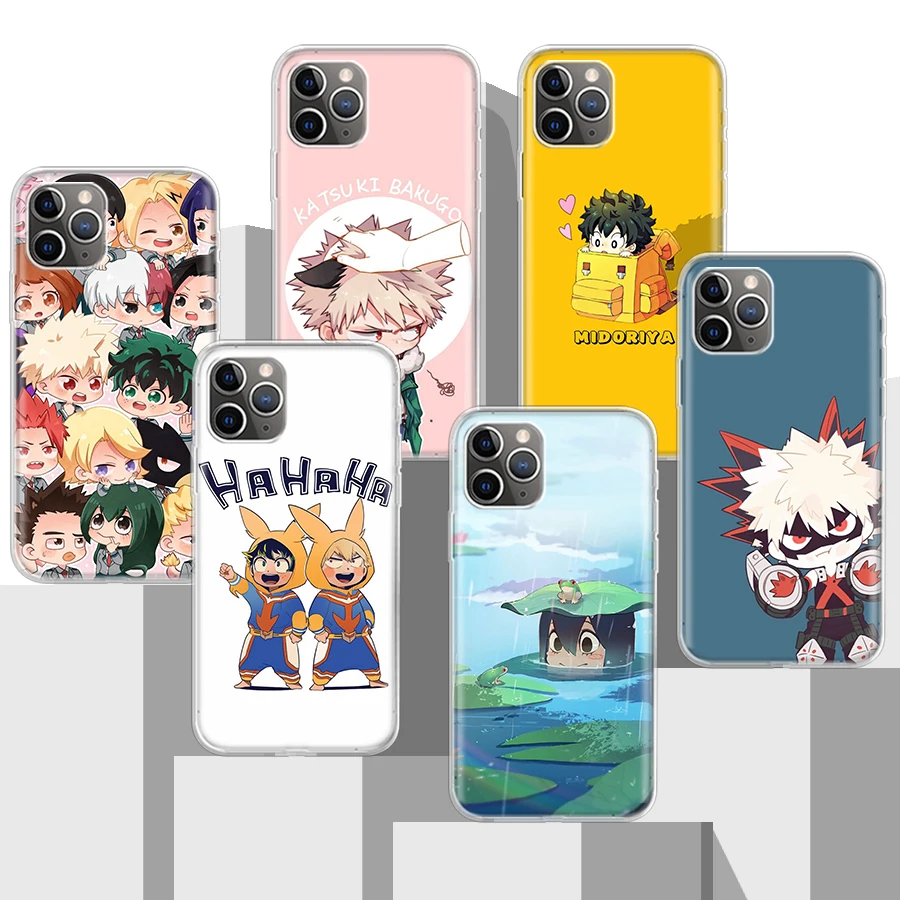 

My Boku No Hero Academia Cute Soft Silicone Phone Case For Apple iPhone 14 11 12 Mini 13 Pro XR X XS Max 7 8 6 6S Plus + 5 SE