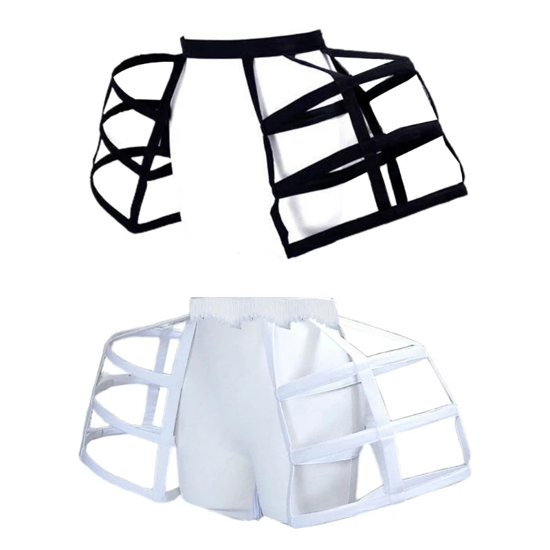 

Women Crinoline Petticoat 3 Hoop Cage Short Medieval Ball Gown Half Slips