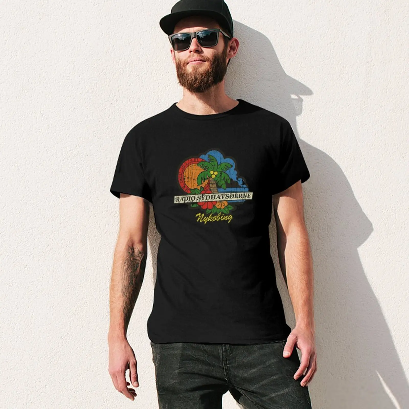 Фото Футболка Radio Sydhavs?erne, модная повседневная футболка с коротким рукавом №3