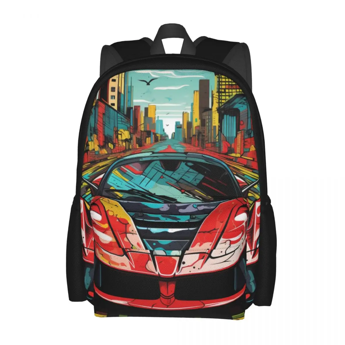 

Passionate Sports Car Backpack Wall Graffiti Various Styles Elegant Backpacks Girl Outdoor Durable School Bags Colorful Rucksack