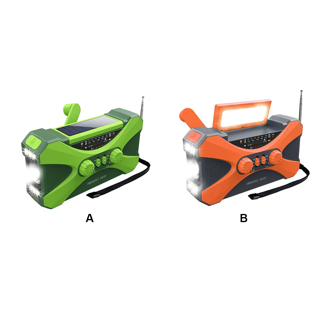 

Hand Crank Radio Portable Solar Type-C Phone Charger Lighting Backpacking Survival Aid Flashlight Reading Light