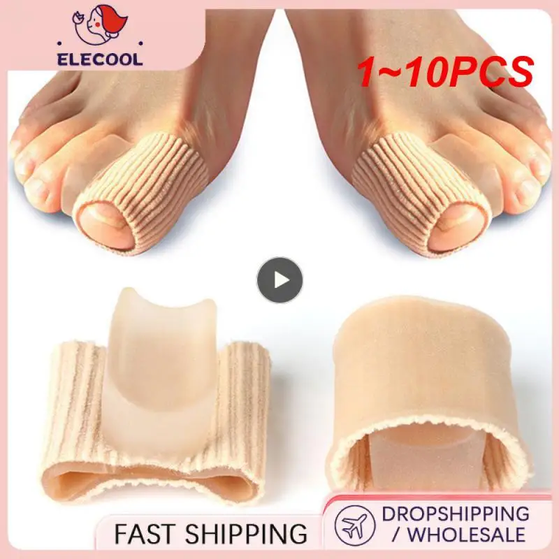 

1~10PCS Toe Separator Corrector Hallux Valgus Straightener Orthodontic Toe Braces Silicone Toe Foot Cover Care Tool 2020 New