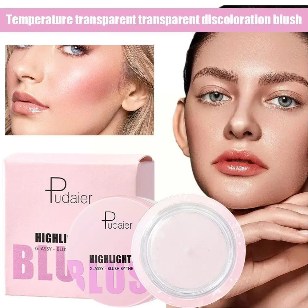 

Color Changing Blush Natural Pink Rouge Cheek Multi Balm Long Highlighting Lasting Transparent Blush Face Color Easy Makeup J8D2