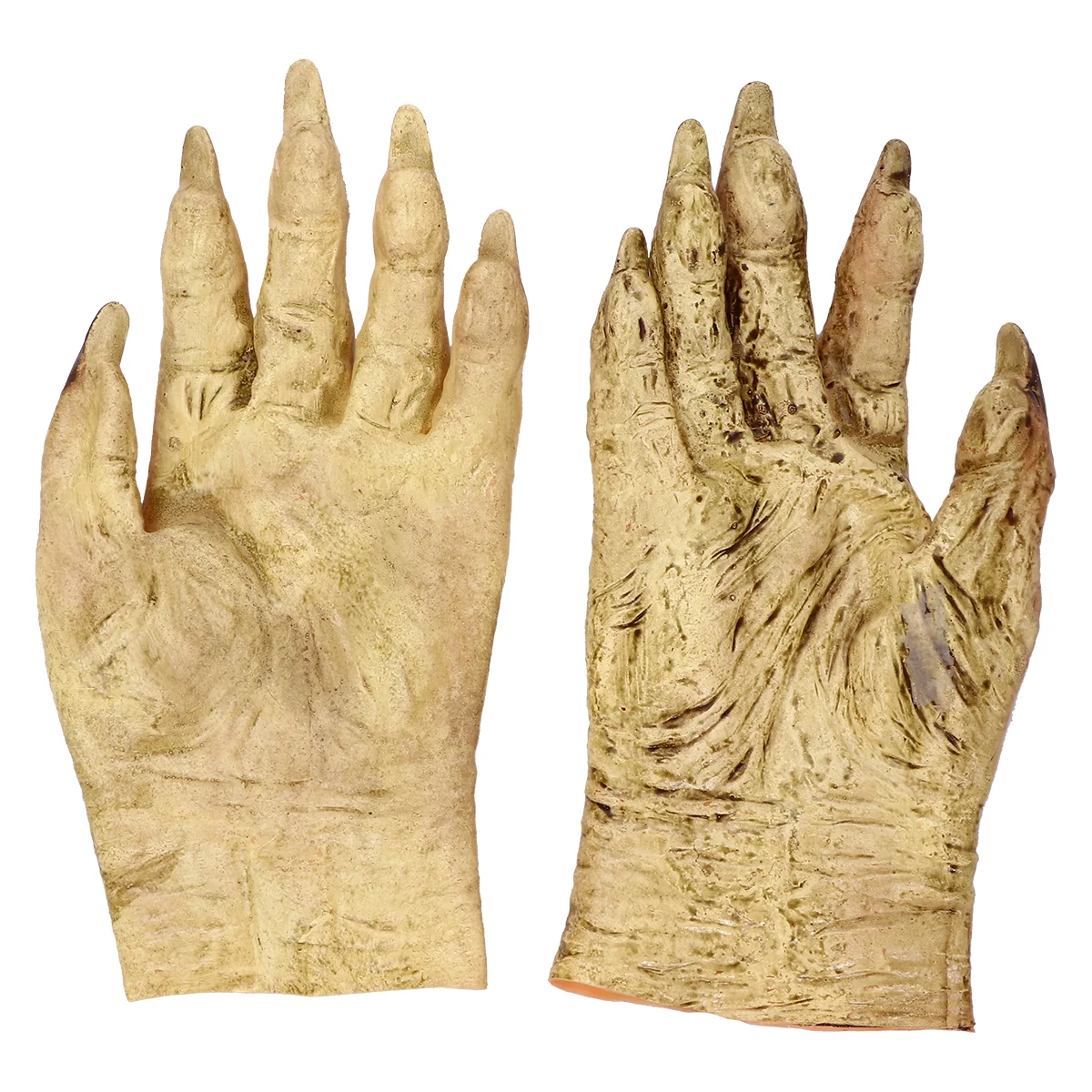 

Zombiegloves Costume Party Dress Uphands Full Hand Dementor Creepy Latex Accessories Cosplay Fingernails Finger