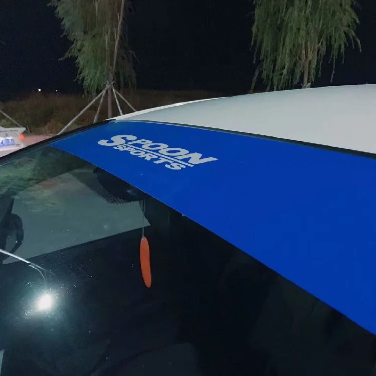 Стайлинг автомобиля виниловая наклейка на переднее лобовое стекло для GK5 JDM ложка