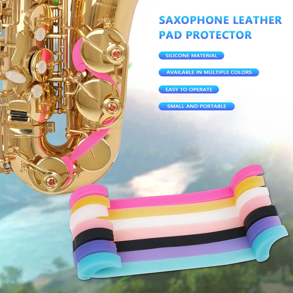 

Sax Silicone Colored Tenor Alto Sax Pad Anti-sticking Tool Universal Saxophone Leather Pad Protector Cleaning Maintenance Prop