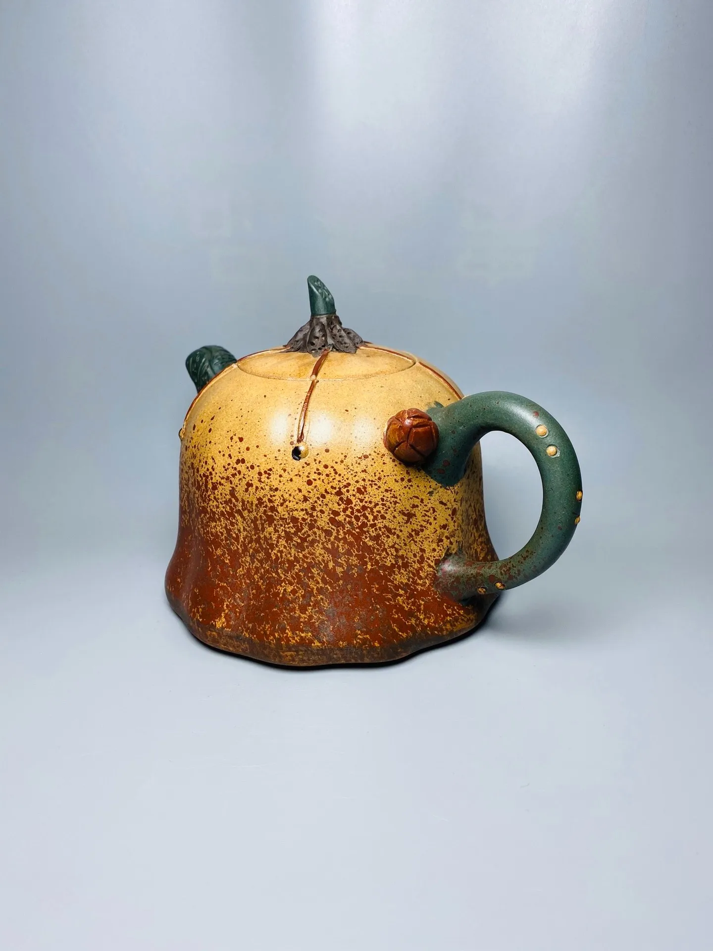 

350ml Chinese Yixing Purple Sand Lotus Seed Kung Fu Teapot