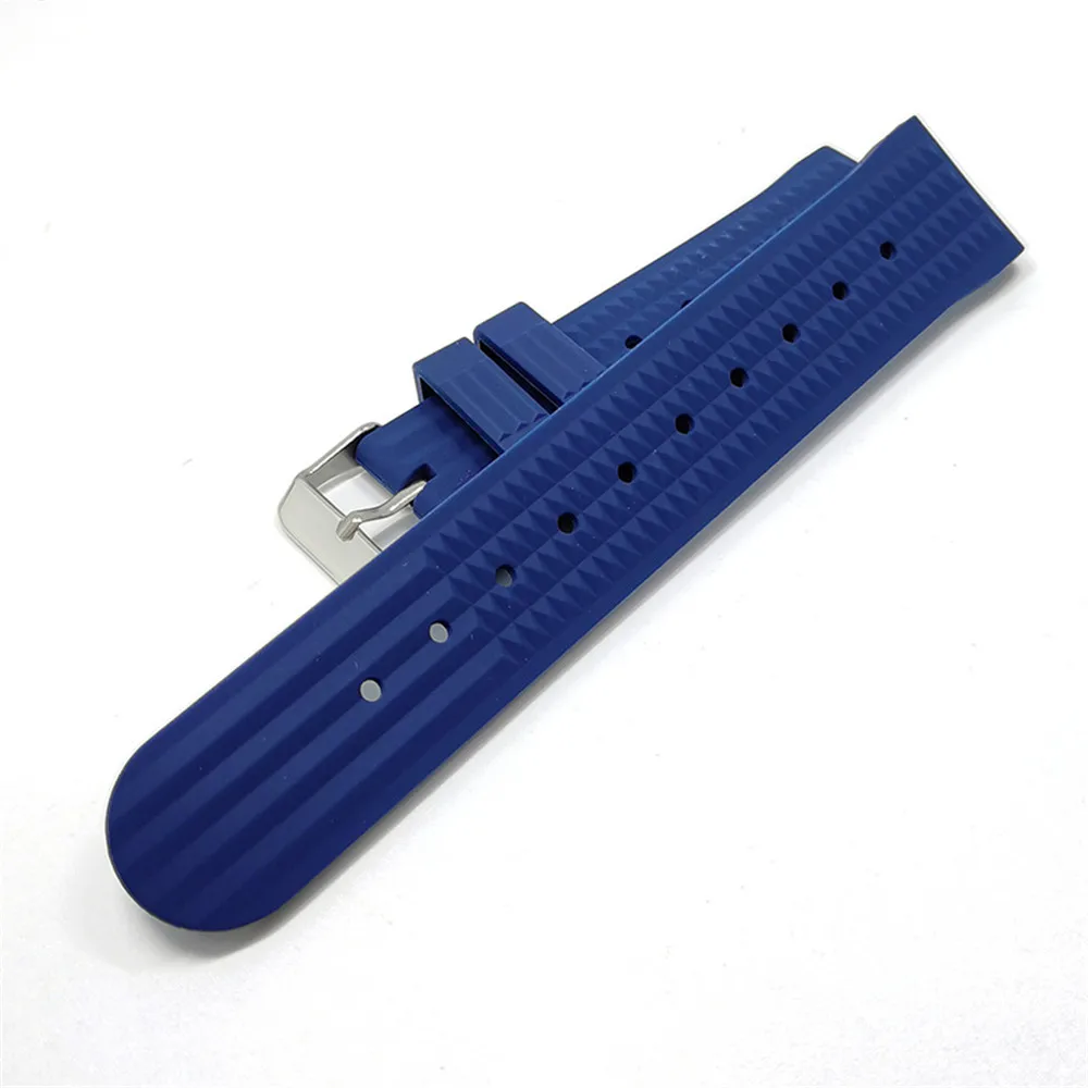 Ремешок резиновый для мужских часов быстросъемный водонепроницаемый