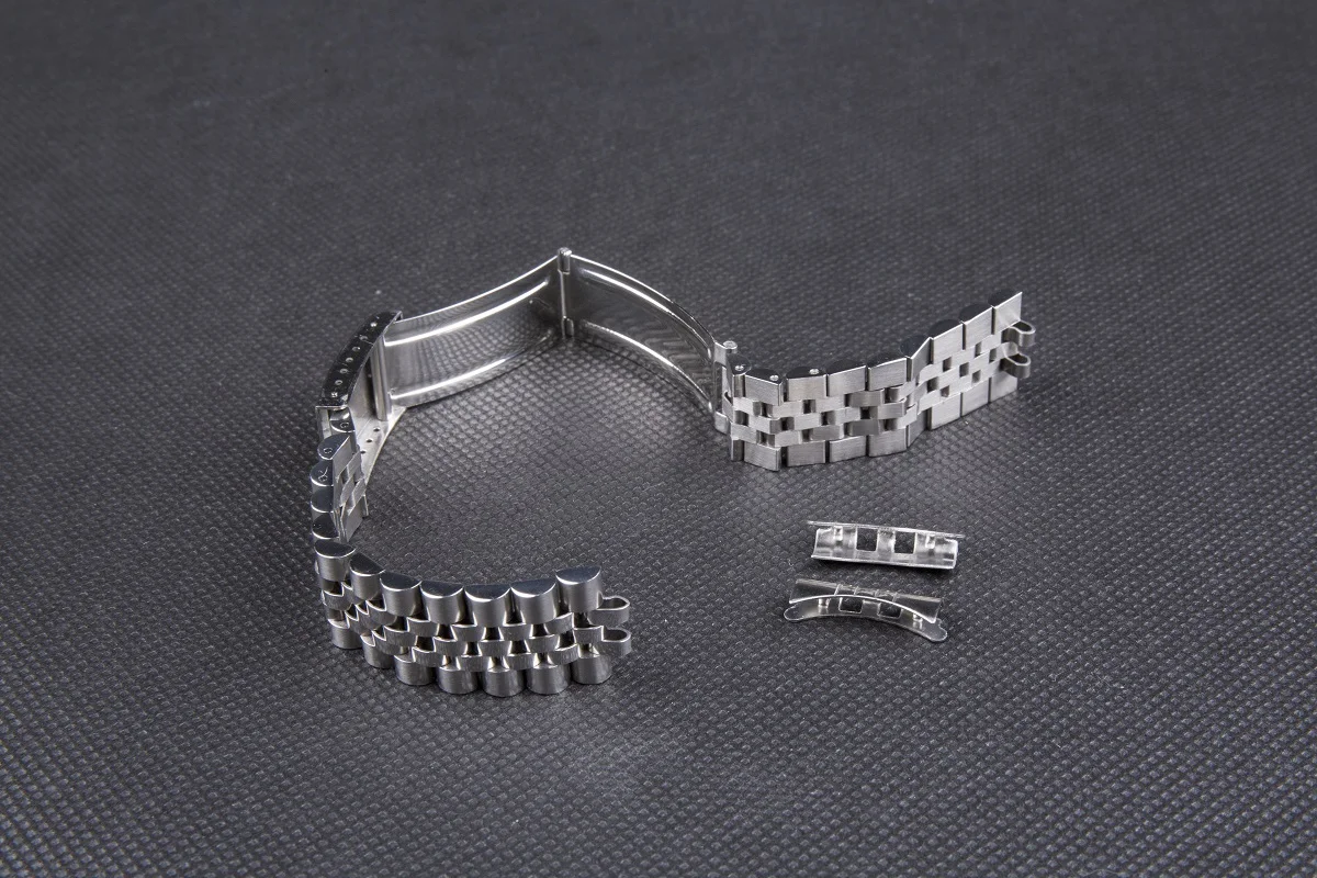 18mm 19mm 20mm Sliver Gold 2 Tone Gold Stainless Steel Jubilee Watch Strap Band Bracelet Fit For SKX007 SKX005 RLX Watch