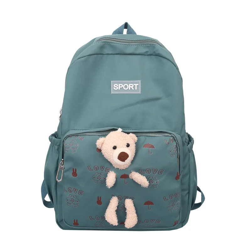

Middle School Backpack for Girls Teen Cute Cartoon High Student Schoolbag Casual Campus Book Bag Korean Bagpack