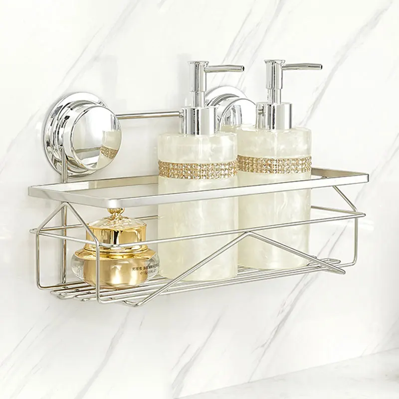 

WHYY Wall Mounted Shampoo Shelves Floating Shelf Shower Hanging Basket Body Wash Holders for Bathroom Storage Racks Accessories