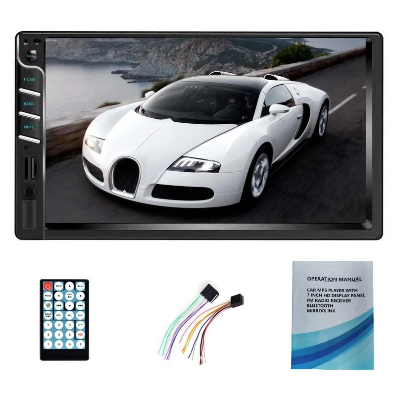 

Double 2 Din 7 Inch Car Stereo Radio MP5 Bluetooth Touch Player USB Mirror Link For GPS Bilicar-7031