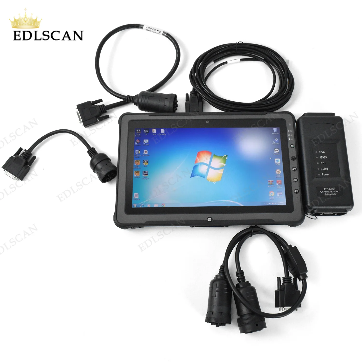 

Сверхмощный планшет F110 Диагностика ET4 гусеничный адаптер автомобильный Грузовик Экскаватор Электрическая система диагностический инструмент комплект CF54 ноутбук