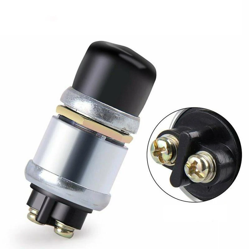 Фото 60A 12V DC переключатель зажигания стартера грузовик запуск двигателя водостойкий Push Boat стартер звуковой сигнал сменная кнопка автомобильный переключатель №4