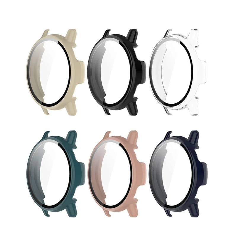 Для Vivoactive 5 Hard Shells закаленное стекло Защитная пленка для экрана Корпус