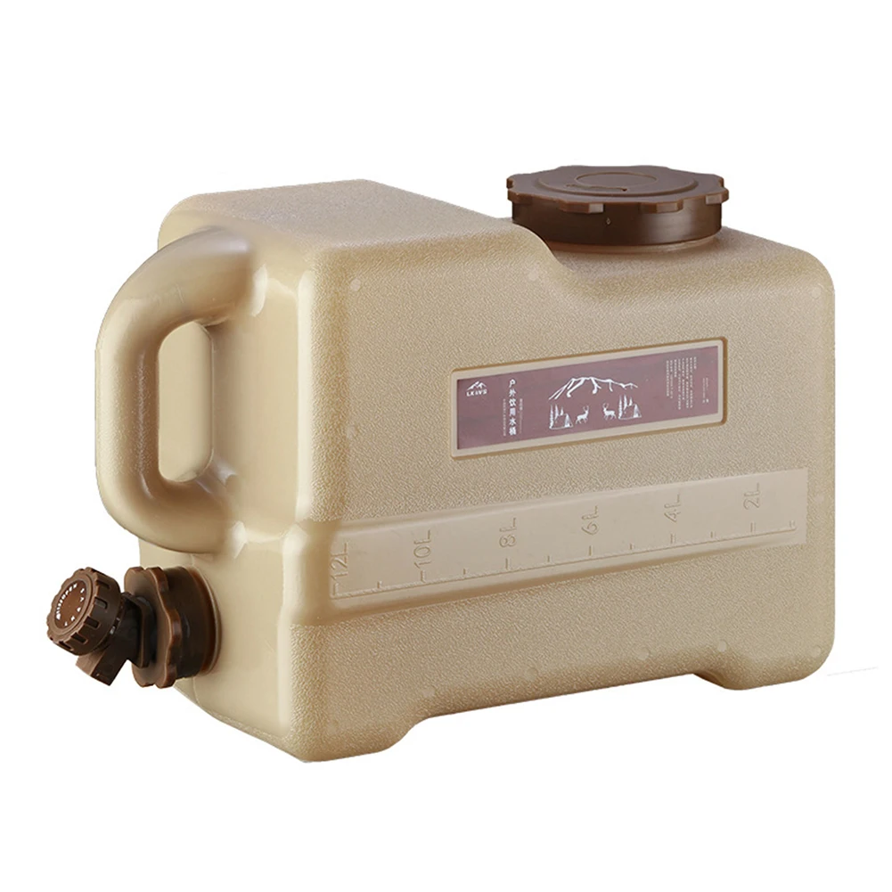 

12L Outdoor Camping Picnic Water Bucket Bags with Faucet Portable Car Driving Water Tank Canister Container for Hiking camping