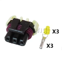 1 set 3 ways auto accessories 12059595 auto bearing position sensor wire sockets car waterproof connector