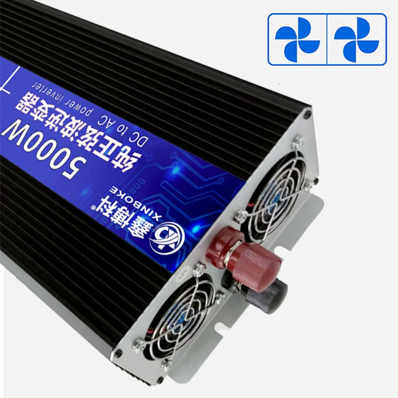 Инвертор солнечной энергии с светодиодный нусоидальным сигналом 5000 Вт 12 В 24 48 60 220